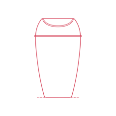 Objects Bathroom Trash Cans Umbra Twirla Trash Can Line Art Svg Vector, Free Vectors File
